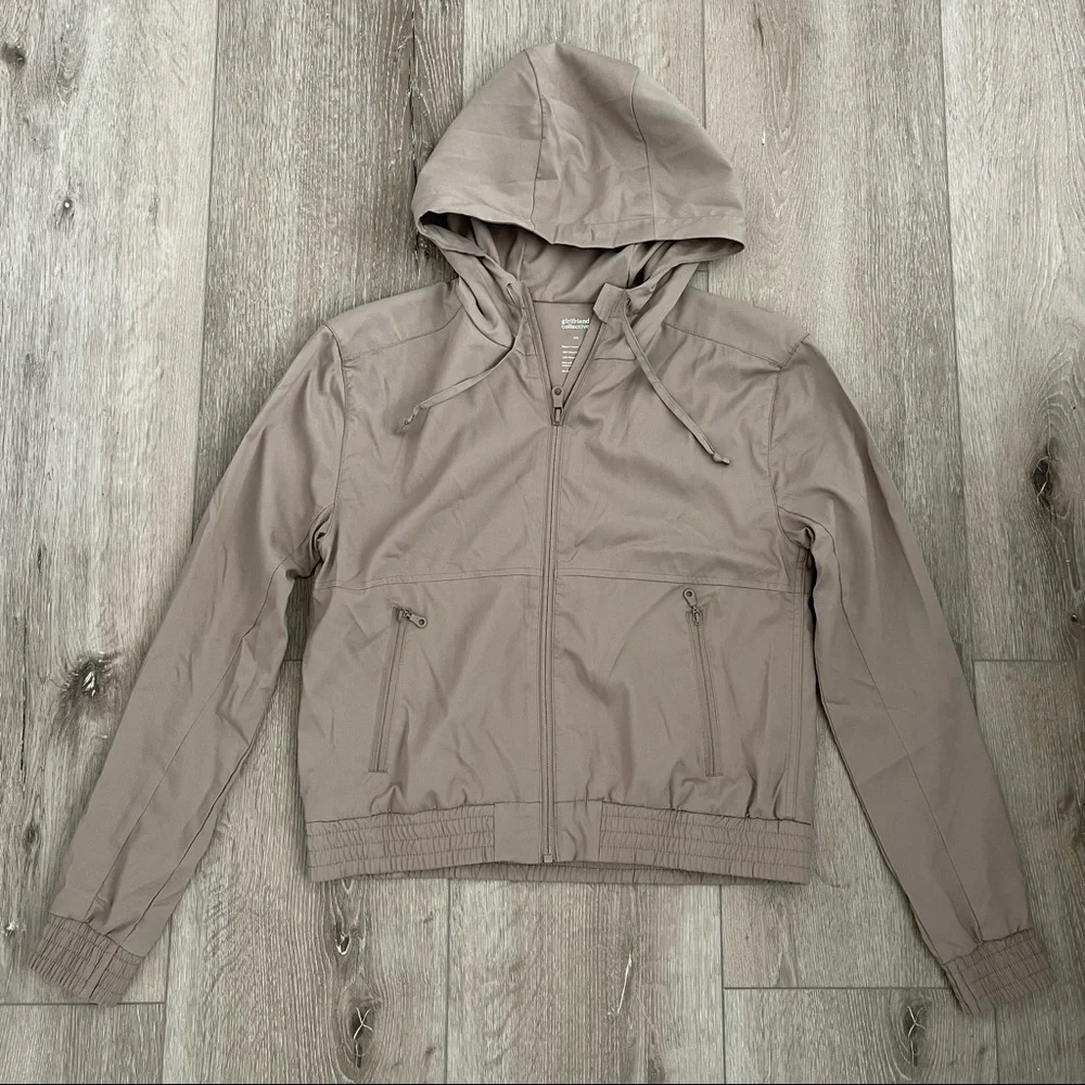 Girlfriend Collective Limestone Summit Track Jacket Size XS